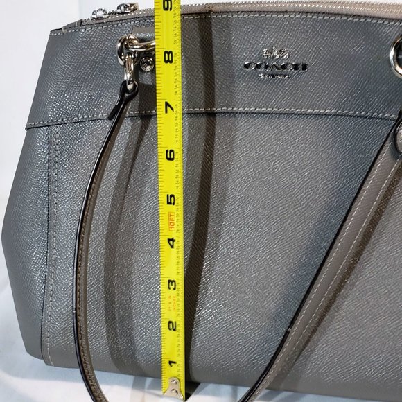 Coach-crossgrain Brook mini, carry all hand bag, like new. w/crossbody strap - Picture 12 of 14